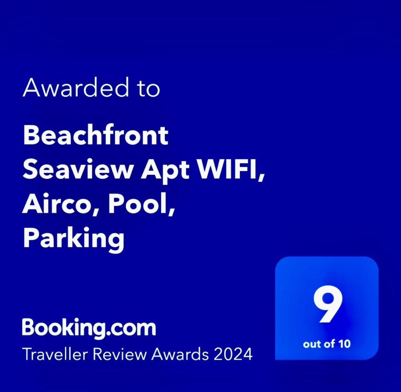 Beachfront Seaview Litoralmar Apt, Fast Wifi, Airco, Pool, Private Parking 포티마오 외부 사진
